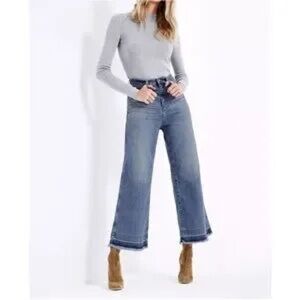 AG Adriano Goldschmied THE YVETTE high-rise wide leg ankle 24 NEW